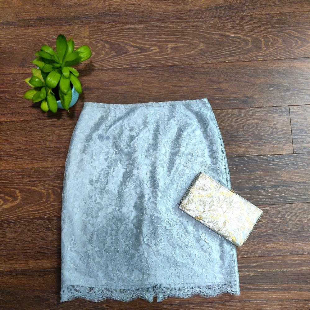 Talbot's Collection lace pencil skirt